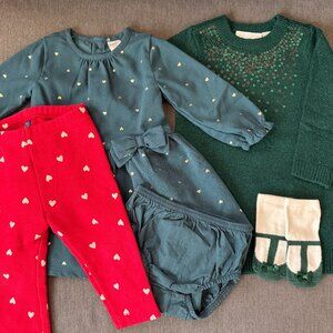 Baby Girl Holiday Bundle - 12 months